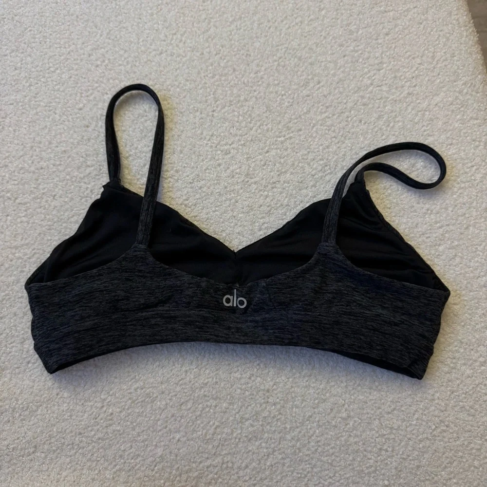 ALO YOGA Alosoft Lounge Bra - Dark Heather
Grey - Picture 3 of 3